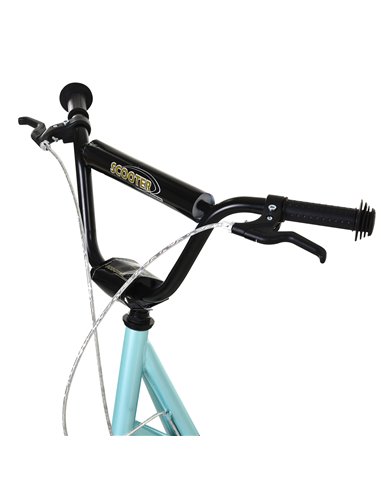 HOMCOM Kids Steel Frame Adjustable Kick Scooter Blue