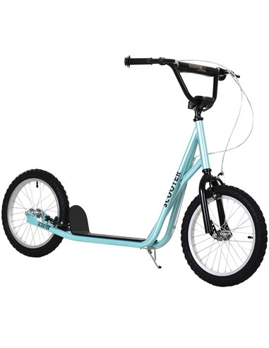 HOMCOM Kids Steel Frame Adjustable Kick Scooter Blue