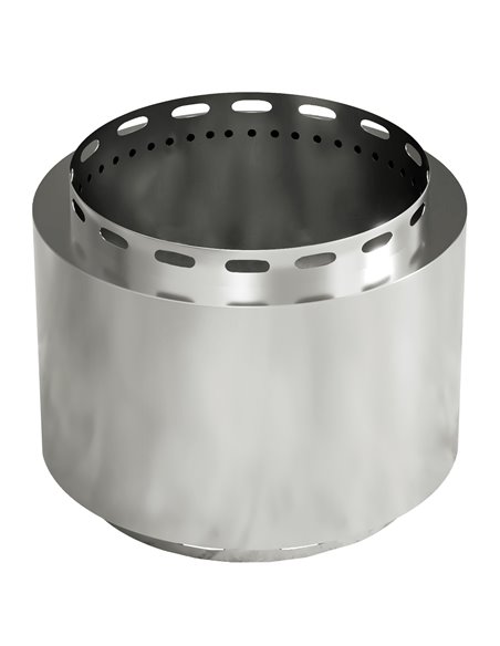 Outsunny Smokeless Fire Pit, 48.5cm Portable Wood Burning Firepit, Stainless Steel 842-337V00SR - pic 41808 | FastDaddyshop