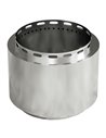 Outsunny Smokeless Fire Pit, 48.5cm Portable Wood Burning Firepit, Stainless Steel 842-337V00SR