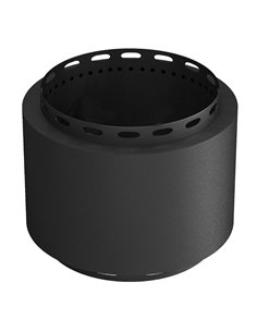 Outsunny Smokeless Fire Pit, 48.5cm Portable Wood Burning Firepit, Black 842-337V00BK