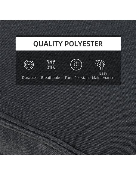 Outsunny Outdoor Chair Cushions Garden Sun Lounger Cushion Replacement Thick Sunbed Reclining Chair Relaxer Pad with Pillow - Gr - pic 41877 | FastDaddyshop