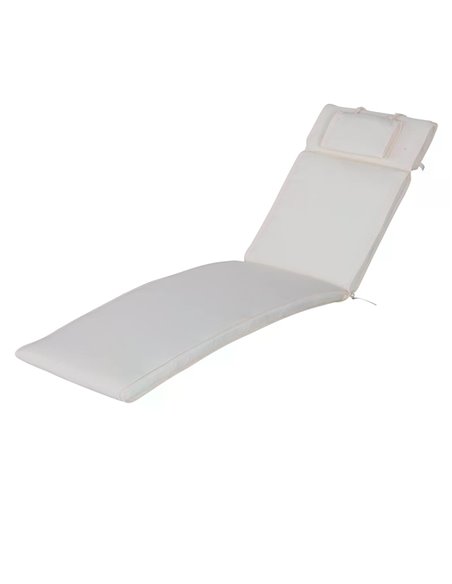 Outsunny Garden Sun Lounger Chair Cushion, Cream White 84B-304V01CW - pic 41881 | FastDaddyshop
