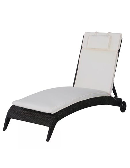 Outsunny Garden Sun Lounger Chair Cushion Reclining Relaxer Indoor Outdoor 84B-304V01CW - pic 41883 | FastDaddyshop