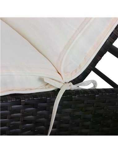 Outsunny Garden Sun Lounger Chair Cushion Reclining Relaxer Indoor Outdoor 84B-304V01CW