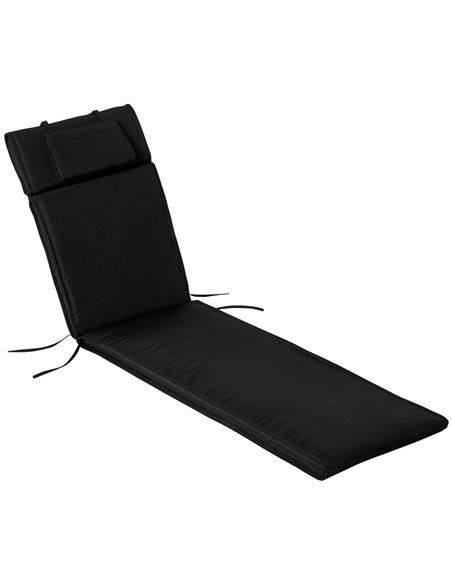 Outsunny Garden Sun Lounger Chair Cushion, Black 84B-304V01BK - pic 41889 | FastDaddyshop