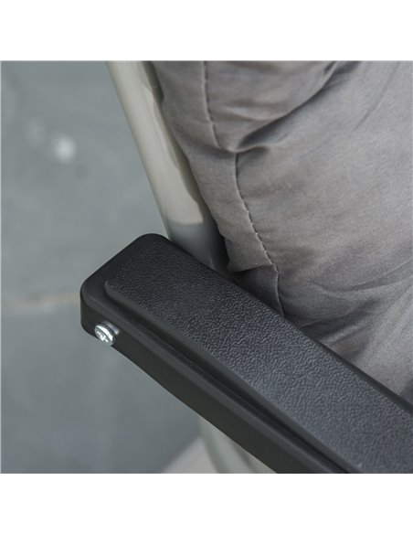 Outsunny 2 Piece Reclining Zero Gravity Chair Folding Garden Sun Lounger with Cushion Headrest Dark Grey 84B-536V70 - pic 41923 | FastDaddyshop