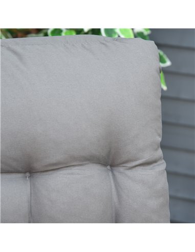 Outsunny 2 Piece Reclining Zero Gravity Chair Folding Garden Sun Lounger with Cushion Headrest Dark Grey 84B-536V70