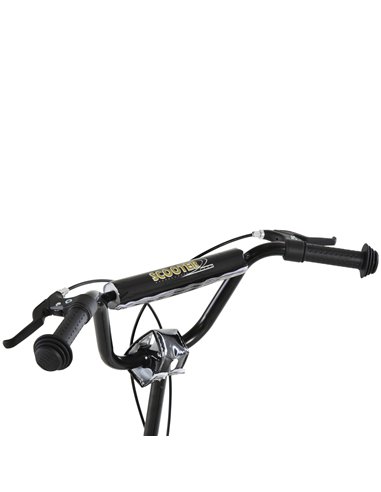 HOMCOM Youth Scooter Front and Rear Caliper Dual Brakes 12-Inch Inflatable Front Wheel Ride On Toy For Age 5+