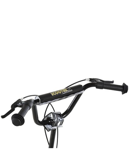 HOMCOM Youth Scooter Front and Rear Caliper Dual Brakes 12-Inch Inflatable Front Wheel Ride On Toy For Age 5+ - pic 4195 | FastDaddyshop