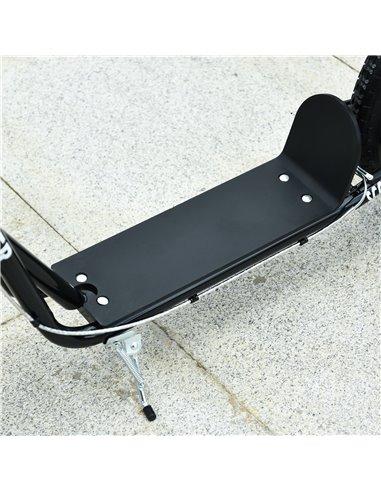 HOMCOM Teen Kids Stunt Scooter Children Kick Scooter Adjustable Handlebar 2 Brakes Ride On 16 Inch Rubber Tyres Black