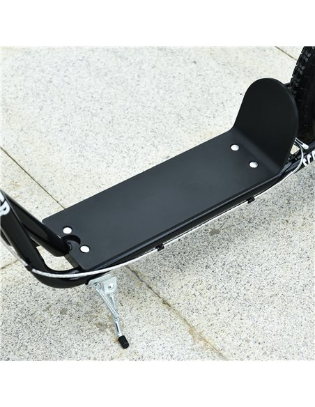 HOMCOM Teen Kids Stunt Scooter Children Kick Scooter Adjustable Handlebar 2 Brakes Ride On 16 Inch Rubber Tyres Black - pic 4204 | FastDaddyshop