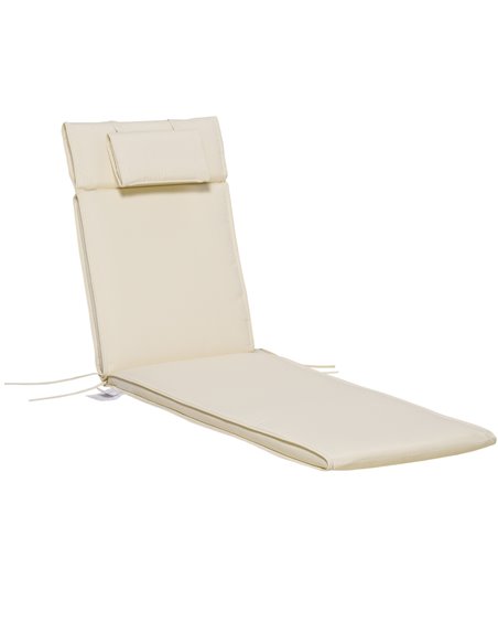 Outsunny Garden Sun Lounger Cushion Replacement, Cream White 84B-304V72CW - pic 42105 | FastDaddyshop