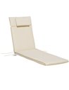 Outsunny Garden Sun Lounger Cushion Replacement, Cream White 84B-304V72CW