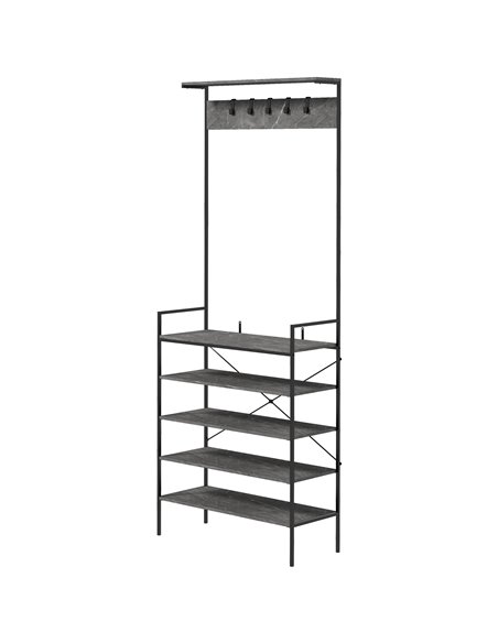 HOMCOM Kitchen Bakers Rack, Shoe Racks for Entryway, Grey Marbled 801-336V00GY - pic 42600 | FastDaddyshop