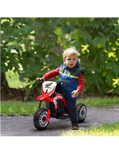 HOMCOM 6V Kids Motorbike, 3 Wheels Kids Electric Bike, Red 370-298V70RD 2