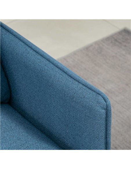 HOMCOM 2 Seater Sofas for Living Room, Fabric Couch, Button Tufted Love Seat with Cushions, Dark Blue 839-622V70DB - pic 42778 | FastDaddyshop