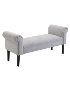 HOMCOM Bed End Side Chaise Lounge Sofa, Light Grey 831-153V71LG
