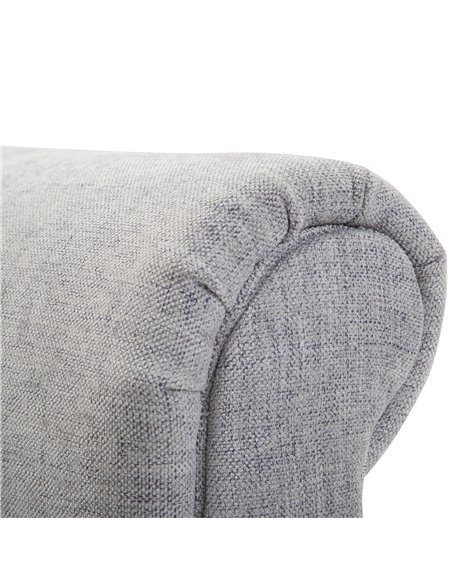 HOMCOM Bed End Side Chaise Lounge Sofa Window Seat Arm Bench Wooden Leg Linen Fabric Cover Light Grey 831-153V71LG - pic 42805 | FastDaddyshop