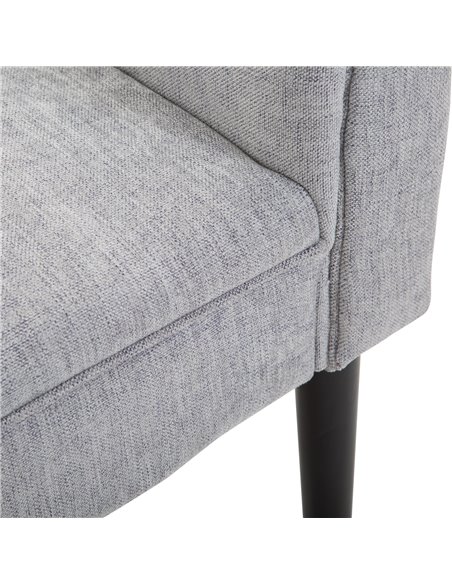 HOMCOM Bed End Side Chaise Lounge Sofa Window Seat Arm Bench Wooden Leg Linen Fabric Cover Light Grey 831-153V71LG - pic 42806 | FastDaddyshop