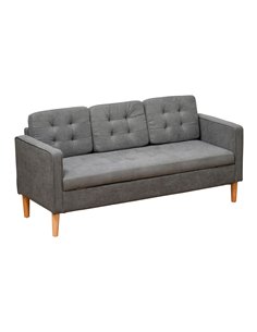 HOMCOM Modern 3-Seater Sofa with Hidden Storage, Grey 839-033V71GY