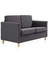 HOMCOM Compact Loveseat Sofa, Modern 2 Seater Sofa, Dark Grey 833-653V71CG