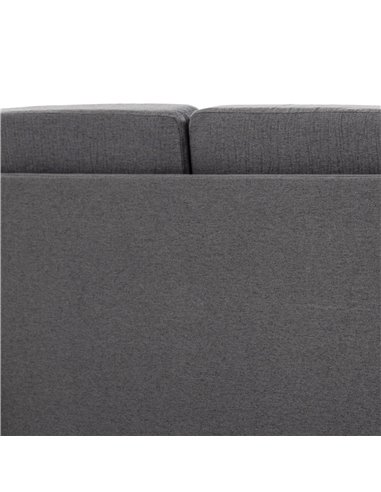 HOMCOM Compact Loveseat Sofa, Modern 2 Seater Sofa for Living Room with Wood Legs and Armrests, Dark Grey 833-653V71CG