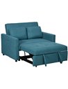 HOMCOM Loveseat Sofa Bed, Convertible Bed Settee, Blue 839-900V70BU