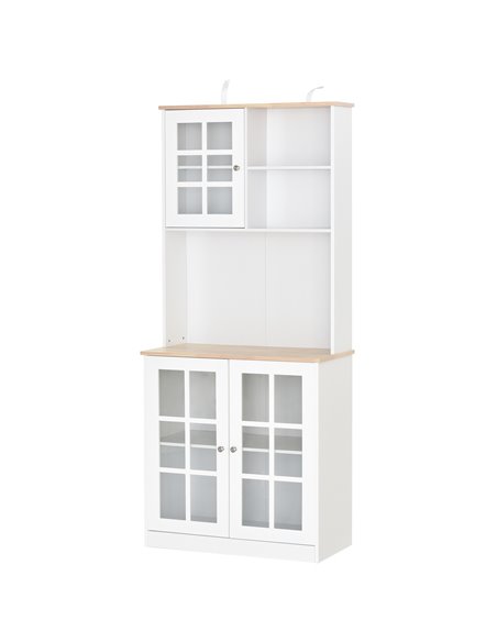 HOMCOM Kitchen Cupboard  Sideboard Storage Cabinet Unit, White 835-209V01 - pic 42978 | FastDaddyshop
