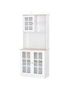 HOMCOM Kitchen Cupboard  Sideboard Storage Cabinet Unit, White 835-209V01