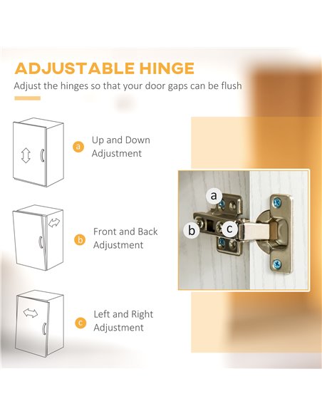 HOMCOM Modern Freestanding Kitchen Cupboard Storage Cabinet Organiser with Microwave Counter, 2 Cabinets, & Adjustable Shelves,  - pic 43004 | FastDaddyshop