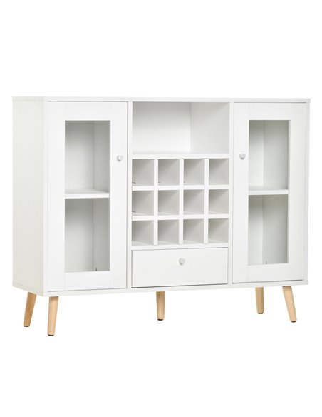 HOMCOM Modern Sideboard Storage Cabinet Kitchen Cupboard, White 835-397 - pic 43023 | FastDaddyshop