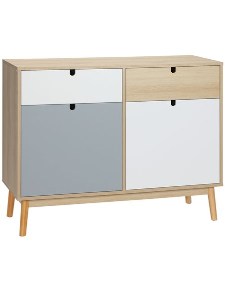 HOMCOM Sideboard Storage Cabinet Kitchen Cupboard, Multi-colored 838-088 - pic 43032 | FastDaddyshop