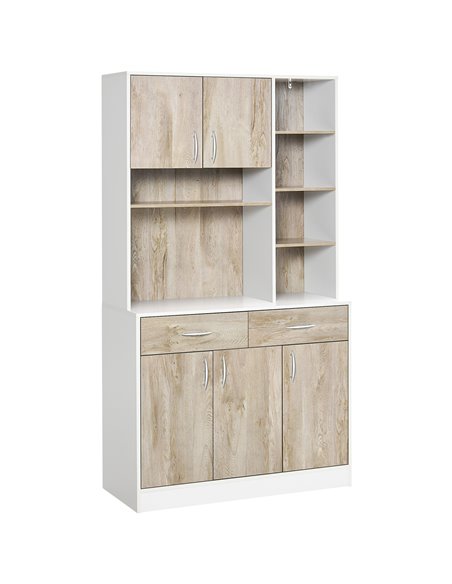 HOMCOM Kitchen Cupboard Sideboard Storage Cabinet Unit, Nature Wood 835-260 - pic 43059 | FastDaddyshop