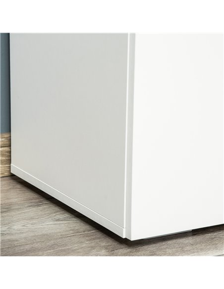HOMCOM Storage Cabinet with 2 Shelves and Doors, Wooden Sideboard, Freestanding Kitchen Cupboard, Bookcase for Living Room, Hall - pic 43075 | FastDaddyshop