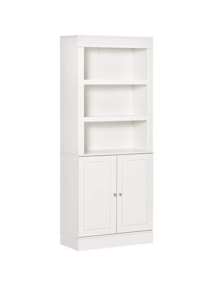 HOMCOM Kitchen Cupboard with 6-tier Shelving, White 835-492WT - pic 43077 | FastDaddyshop