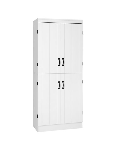 HOMCOM 4-Door Tall Kitchen Cupboard, White 838-128WT - pic 43113 | FastDaddyshop