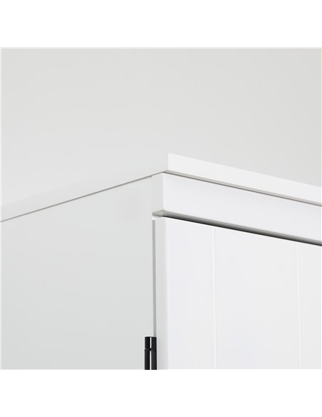 HOMCOM 4-Door Tall Kitchen Cupboard, Freestanding 6-Tier Storage Cabinet with 2 Adjustable Shelves for Living Room, Dining Room, - pic 43121 | FastDaddyshop