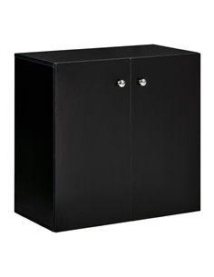 HOMCOM Storage Cabinet, Wooden Sideboard, Black 838-140BK
