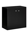 HOMCOM Storage Cabinet, Wooden Sideboard, Black 838-140BK