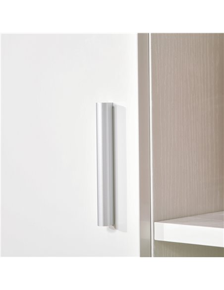 HOMCOM 166cm Modern Freestanding Kitchen Cupboard, Storage Cabinet with Shelves and Drawer, White 835-696V00WT - pic 43156 | FastDaddyshop