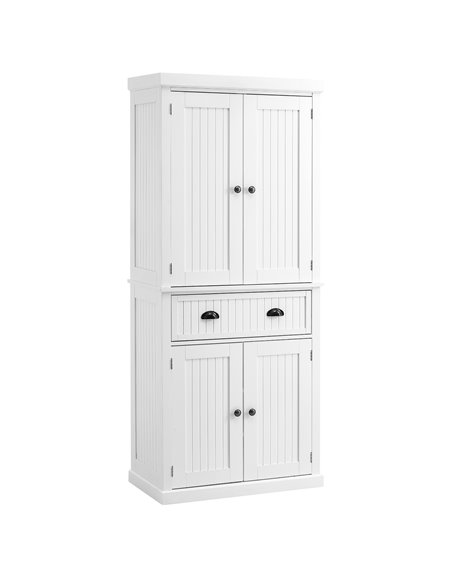 HOMCOM Traditional Kitchen Cupboard, Storage Cabinet, White 835-042V02WT - pic 43158 | FastDaddyshop