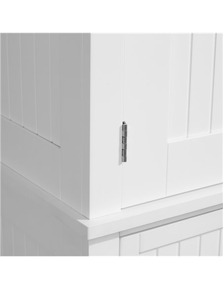 HOMCOM Traditional Kitchen Cupboard  Freestanding Storage Cabinet with Drawer, Doors and Adjustable Shelves, White 835-042V02WT - pic 43162 | FastDaddyshop