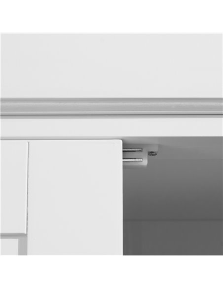 HOMCOM Traditional Kitchen Cupboard  Freestanding Storage Cabinet with Drawer, Doors and Adjustable Shelves, White 835-042V02WT - pic 43163 | FastDaddyshop