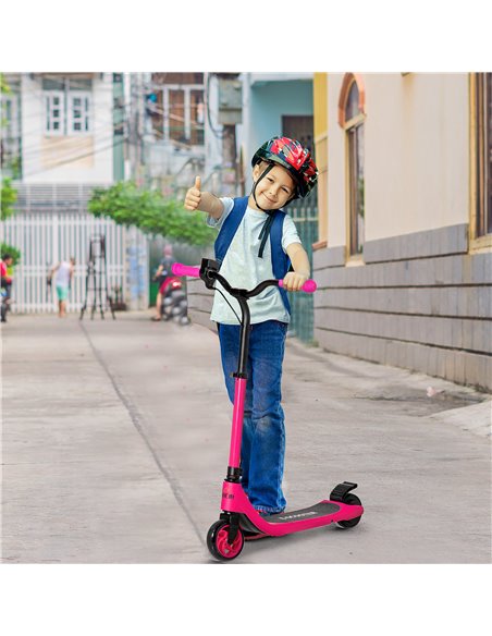 HOMCOM Electric Scooter, 120W Motor E-Scooter w/ Battery Level Display, 2 Adjustable Heights, and Rear Brake, Suitable for 6+ Ye - pic 4325 | FastDaddyshop