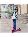 HOMCOM Electric Scooter, 120W Motor E-Scooter w/ Battery Level Display, 2 Adjustable Heights, and Rear Brake, Suitable for 6+ Ye