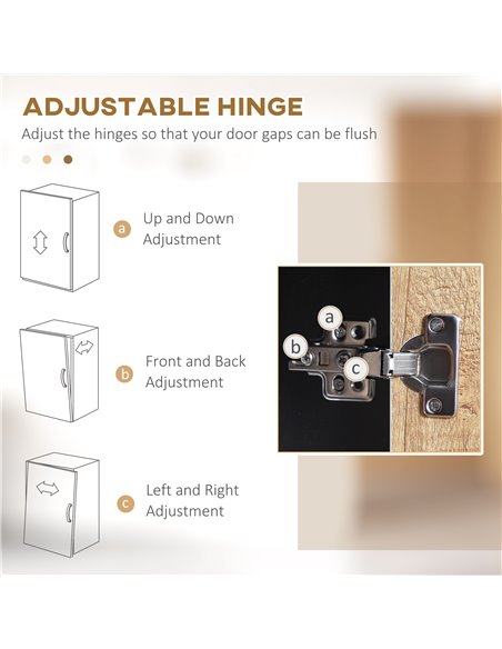 HOMCOM  Kitchen Cupboard, Freestanding Storage Cabinet with Soft Close Door, Microwave Stand with Adjustable Shelves and Drawers - pic 43254 | FastDaddyshop