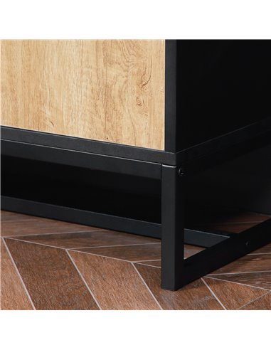 HOMCOM  Kitchen Cupboard, Freestanding Storage Cabinet with Soft Close Door, Microwave Stand with Adjustable Shelves and Drawers
