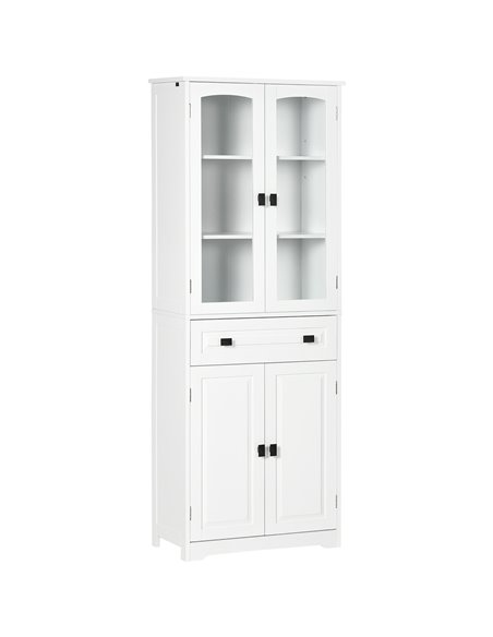 HOMCOM Kitchen Cupboard, Freestanding Storage Cabinet, White 835-926V80WT - pic 43275 | FastDaddyshop