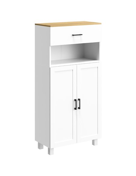 HOMCOM Freestanding Kitchen Cupboard, Nordic Storage Cabinet, White 838-337V80WT - pic 43293 | FastDaddyshop